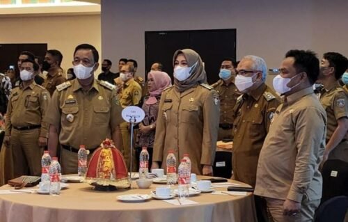 Wawali Makassar Makassar, Fatmawati Rusdi hadir Rekonsiliasi Stunting Lingkup Pemerintah Provinsi Sulsel di Hotel Swissbell Makassar, Jalan Ujung Pandang, Selasa (21/06/2022).