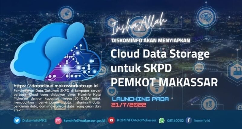 Pekan Depan, Diskominfo Launching Cloud Data Storage dan Repository Apps