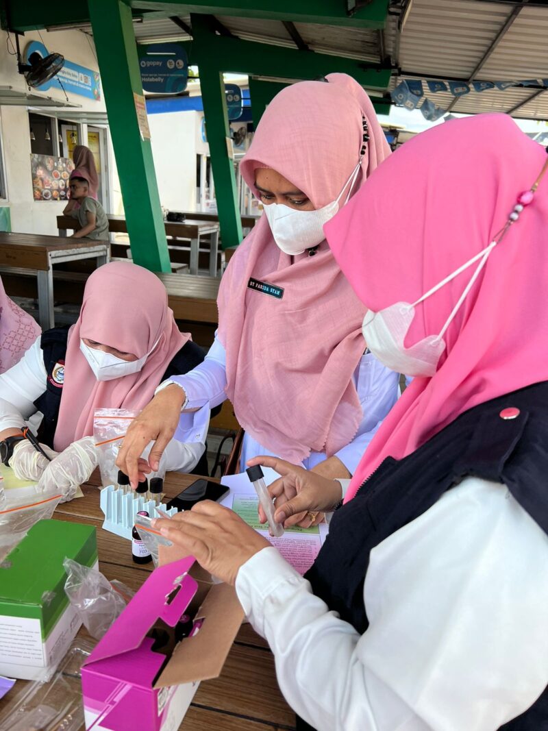 Dinas Kesehatan (Dinkes) Kota Makassar gelar Inspeksi Kesehatan Lingkungan (IKL) hari kedua di Food Court Kawasan CPI, Rabu 07 September 2022