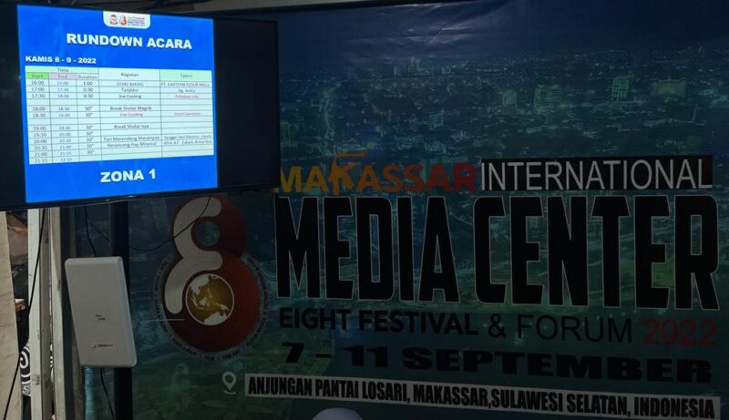 Dinas Komunikasi dan Informatika (Diskominfo)  Kota Makassar siapkan Media Center untuk akses informasi F8