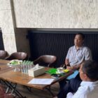 Wali Kota Makassar, Danny Pomanto menerima kunjungan Panitia ICAME 2022 di kediamannya, Jalan Amirullah, Jumat (30/09/2022).