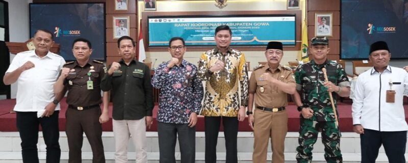 Rapat Koordinasi Daerah (Rakornas) Kabupaten Gowa Pendataan Awal Registrasi Sosial Ekonomi (Regsosek) 2022 yang digelar BPS Kabupaten Gowa di Baruga Karaeng Galesong, Kantor Bupati Gowa, Senin (03/10/2022).