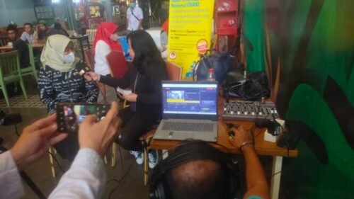 Kadinkes Makassar, dr. Nursaidah, M.Kes pantau langsung pelaksanaan BIAN di Mall Ratu Indah, (30/09/2022).