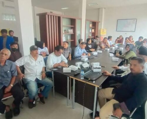 Rapat persiapan dan penyerahan jadwal PSU Perumahan Bumi Permata Hijau ke Pemerintah Kota Makassar, Jumat (09/09/2022).