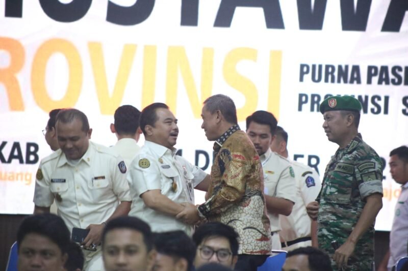 Bupati Wajo H. Amran Mahmud menghadri Musyawarah Provinsi (Musprov) Purna Paskibraka (PPI) ke-X Sulawesi Selatan yang digelar di Ruang Pola Kantor Bupati Wajo, Jum'at (9/12/2022).