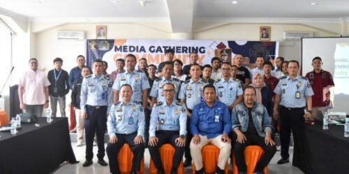 Kantor Imigrasi Kelas I TPI Gorontalo pererat sinergi dan kebijakan lewat Media Gathering Community Sosialisasi Keimigrasian dan Sinergitas Media di Grand Zanur Hotel, Kota Gorontalo, Senin (20/2/2023)