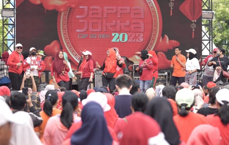 Jalan Sehat Jappa Jokka Festival Cap Go Meh 2023 di Jalan Sulawesi, Minggu (05/02/2023)