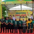 Gubernur Sumatera Utara (Gubsu) Edy Rahmayadi bersama Bupati Asahan, Wakil Bupati Asahan, Ketua DPRD Kabupaten Asahan, Dandim 0208/Asahan, Danlanal TBA, Kapolres Asahan, Kajari Asahan, Ketua PN Kisaran pada peresmian Pameran Hari Jadi ke-77 Kabupaten Asahan