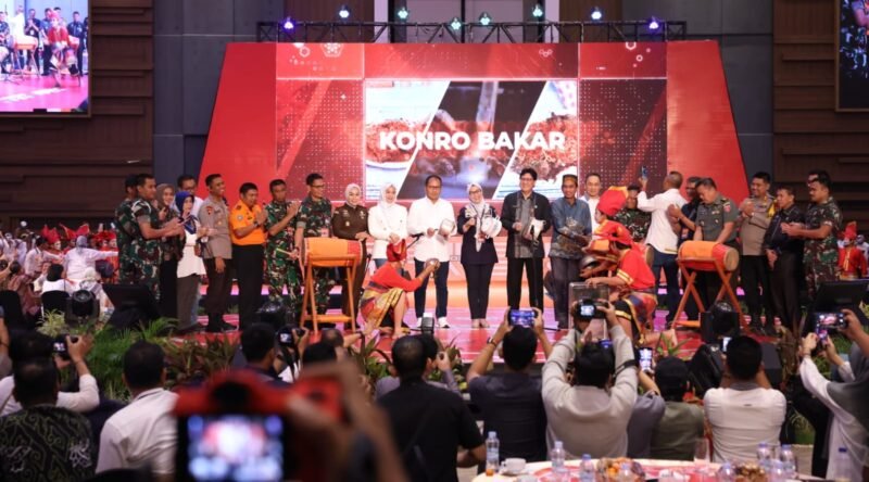 Wali Kota Makassar,  Danny Pomanto resmi launching Branding Makassar Kota Makan Enak pada Rakorsus 2023 di Four Point Sheraton, Selasa (14/03/2023)