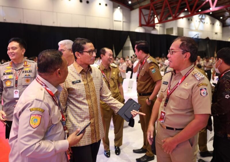 Wali Kota Makassar,  Danny Pomanto mengikuti Rapat Koordinasi Nasional (Rakornas) Penanggulangan Bencana 2023 di Jakarta Internasional Expo, Kamis (02/03/2023)