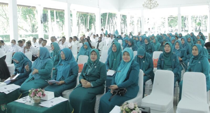  Rapat Koordinasi Teknis (Rakornis) TP. PKK Kabupaten Asahan di Pendopo Rumah Dinas Bupati Asahan, Rabu (12/04/2023)