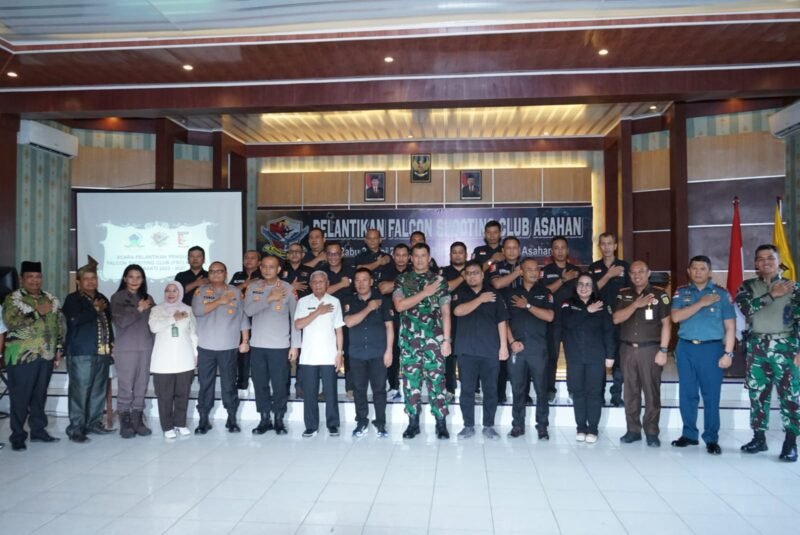 Bupati Asahan Surya menghadiri pelantikan Pengurus Falcon Shooting Club (FSC) Asahan Masa Bakti 2023-2025 di Aula Pandawa Kodim 0208/Asahan, Rabu (24/05/2023)