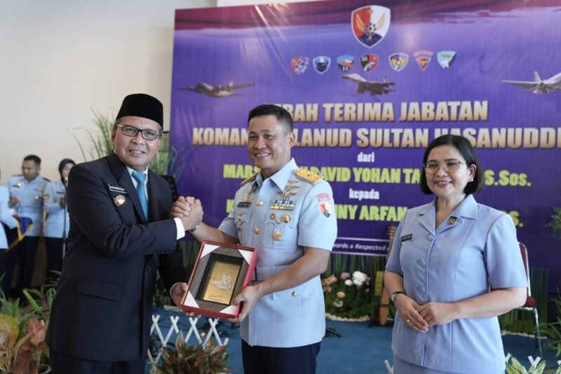Wali Kota Makassar, Danny Pomanto hadiri Sertijab Danlanud Sultan Hasanuddin, di Pangkalan Lanud Sultan Hasanuddin Maros, Sabtu (03/06/2023).