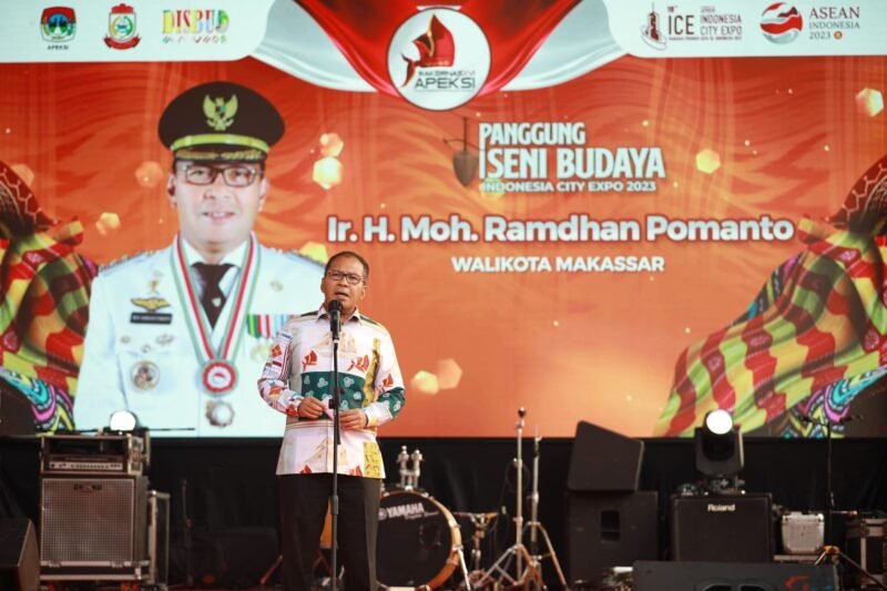 Wali Kota Makassar, Danny Pomanto menutup Indonesia City Expo (ICE) APEKSI 2023, Jumat (14/07/2023)