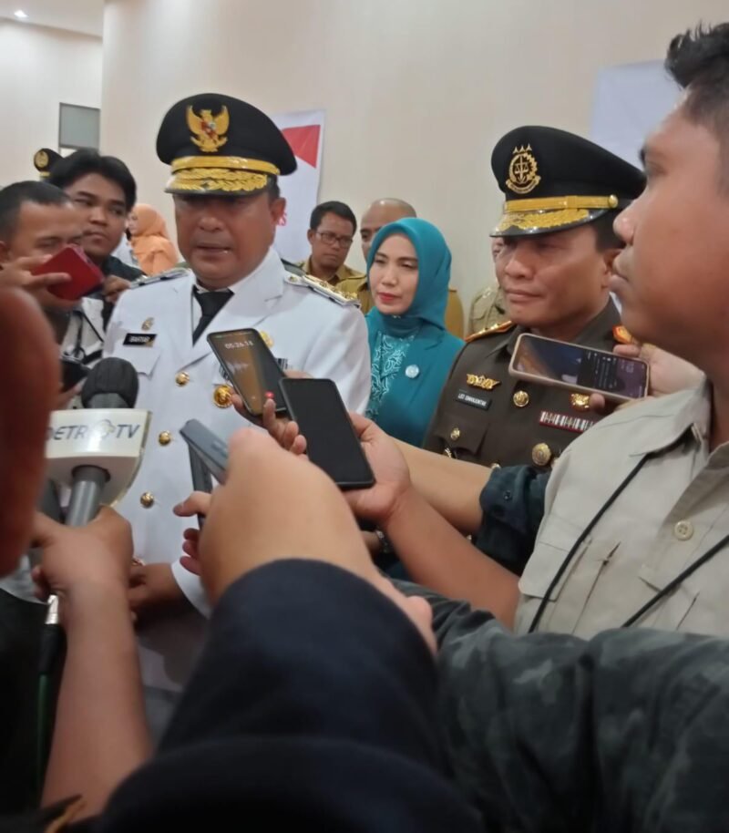 Penjabat Gubernur Sulawesi Selatan, Bahtiar Baharuddin melantik 3 Pj Bupati dan 1 Pj Wali Kota di Ruang Pola Kantor Gubernur Sulsel, Selasa (26/09/2023)