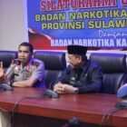 Kepala Badan Narkotika Nasional (BNN) Provinsi Sulawesi Selatan Brigjen Pol Guruh Ahmad Fadiyanto melakukan kunjungan kerja ke Kabupaten Wajo dalam rangka silaturahmi dengan Badan Narkotika Kabupaten (BNK) Wajo dan diterima langsung Bupati Wajo, Amran Mahmud di Ruang Rapat Pimpinan Kantor Bupati Wajo, Rabu (6/9/2023)