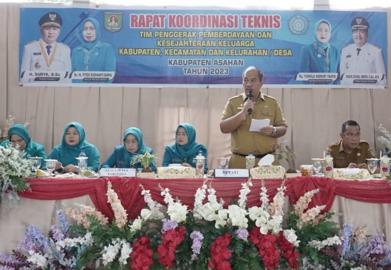 Wakil Bupati Asahan ikuti Rapat Koordinasi Teknis (Rakornis) TP PKK Kab. Asahan, Selasa (24/10)