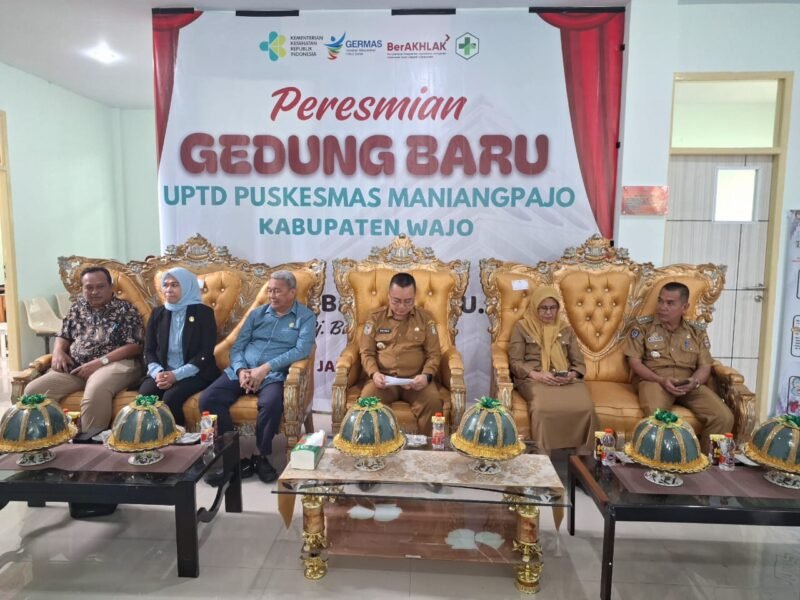 Ketua DPRD Wajo, Firmansyah Perkesi menghadiri acara peresmian gedung baru UPTD Puskesmas Maniangpajo, Selasa, 7 Januari 2024