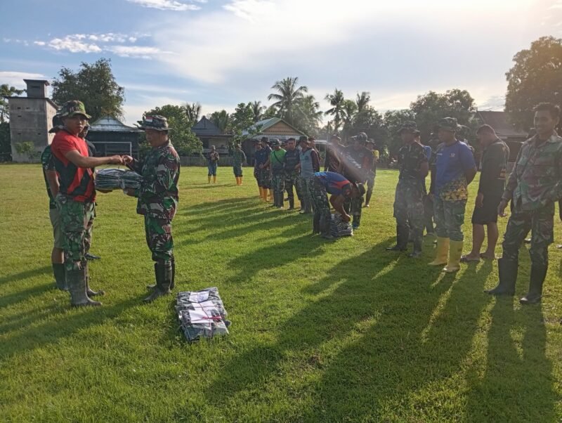 Kodim 1406/Wajo menggelar apel pagi pada hari ke-12 pelaksanaan program tersebut sekaligus jugan membagikan kaos seragam kepada personil. Apel berlangsung pada Sabtu, 17 Mei 2025, bertempat di Lapangan Desa Temmabarang, Kecamatan Penrang, Kabupaten Wajo