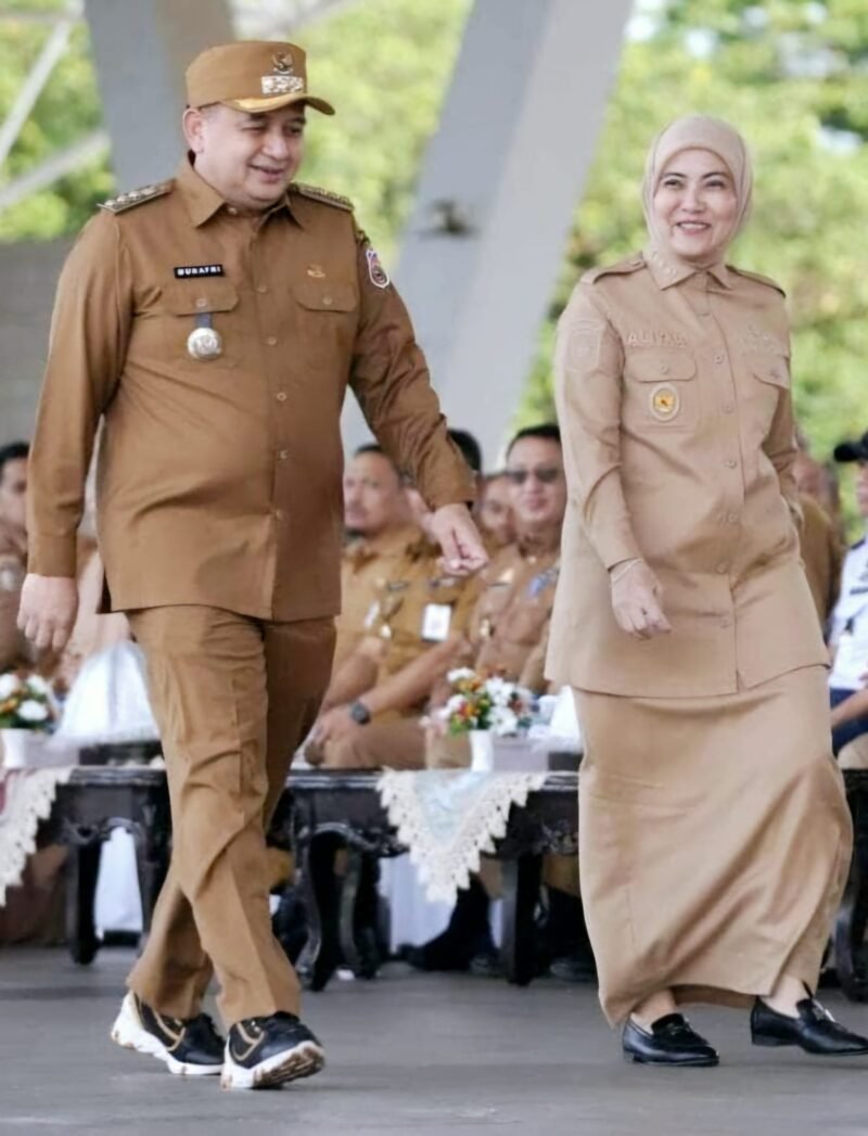 Walikota Makassar Appi bersama Wakil Walikota Makassar Aliyah