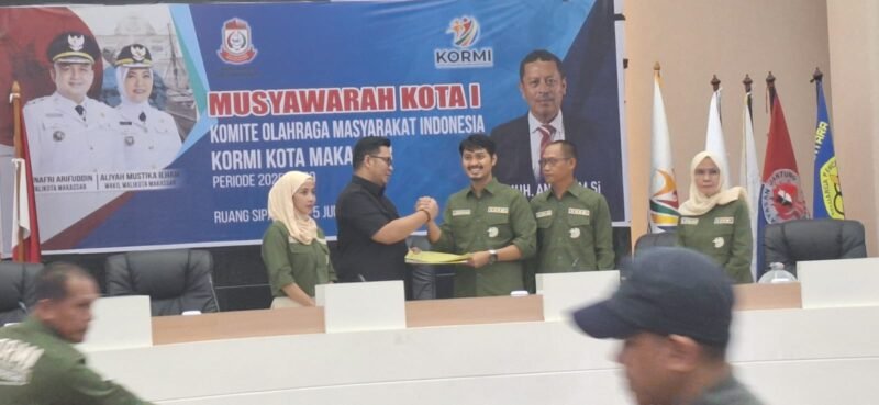 Andi Ryan Adrianto resmi terpilih sebagai Ketua Komite Olahraga Masyarakat Indonesia (Kormi) Kota Makassar periode 2025–2029 dalam Musyawarah Kota (Muskot) yang digelar pada Kamis (5/6/2025).