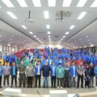 Wali Kota Makassar, Munafri Arifuddin menghadiri Rapat Kerja Daerah (Rakerda) XVI KNPI Kota Makassar di Ruang Pola Kantor Balaikota Makassar, Jumat (27/6/2025).