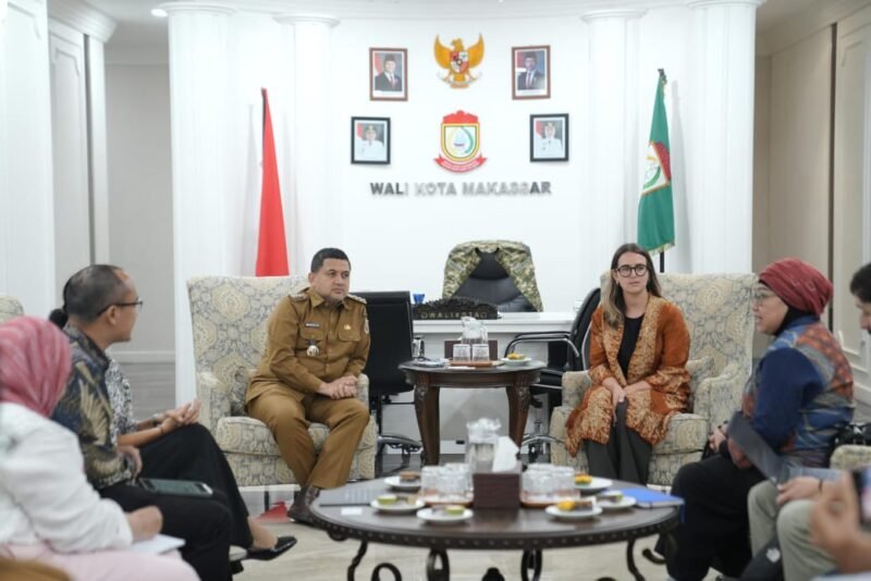 Wali Kota Makassar, Munafri Arifuddin menerima kunjungan perwakilan dari Future Cities Infrastructure Programme (FCIP) di Balaikota Makassar, Selasa (3/06/2025)
