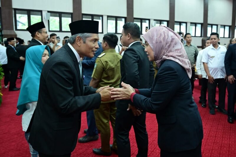 Wakil Wali Kota Makassar, Aliyah Mustika Ilham, menghadiri acara Pengukuhan Kepala Perwakilan BPKP Provinsi Sulawesi Selatan yang digelar di Makassar, Senin (14/7/2025)