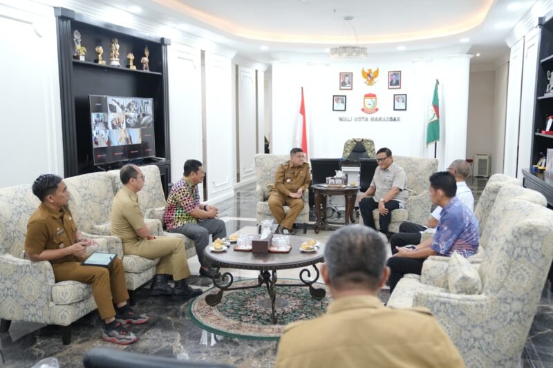 Wali Kota Makassar, Munafri Arifuddin menerima audiensi Gustalcom di Kantor Balaikota, Selasa (05/8/2025)