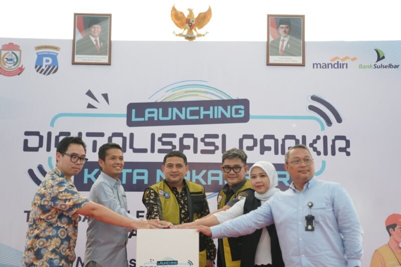 Pemerintah Kota Makassar melalui PD Parkir resmi melaunching Digitalisasi Parkir di Jalan WR Supratman, Senin (1/9/2025)