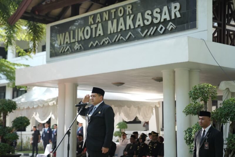 Wali Kota Makassar, Munafri Arifuddin, memimpin Upacara Peringatan Hari Kesaktian Pancasila Tahun 2025 yang digelar di halaman Kantor Wali Kota Makassar, Rabu (1/10/2025)