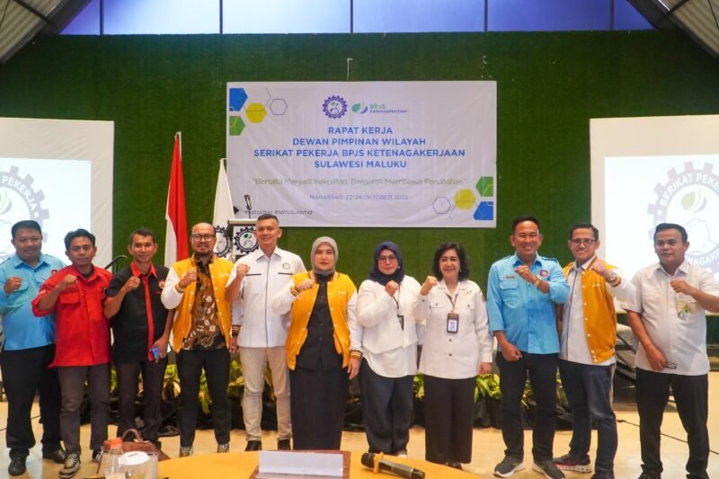 Wakil Wali Kota Makassar, Aliyah Mustika Ilham, menghadiri kegiatan Rapat Kerja Wilayah (Rakerwil) Dewan Pimpinan Wilayah Serikat Pekerja BPJS Ketenagakerjaan Sulawesi–Maluku (DPW SP BPJS-TK Sulama)