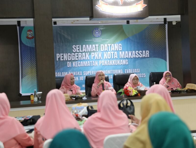 Tim Penggerak Pemberdayaan dan Kesejahteraan Keluarga (TP PKK) Kota Makassar menggelar kegiatan Supervisi, Monitoring, Evaluasi, dan Pelaporan (SMEP) di Kantor Kecamatan Pabakukkang, Selasa (14/10/2025)
