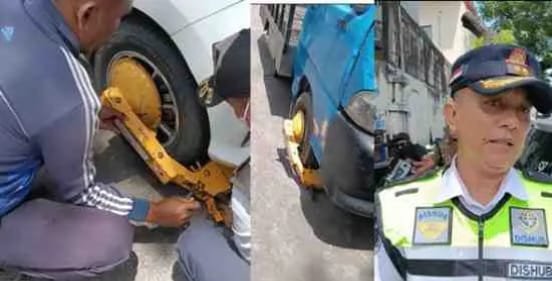 Dinas Perhubungan (Dishub) Kota Makassar menertibkan parkir sembarangan di kawasan Jalan Ujung dan Jalan Tinumbu