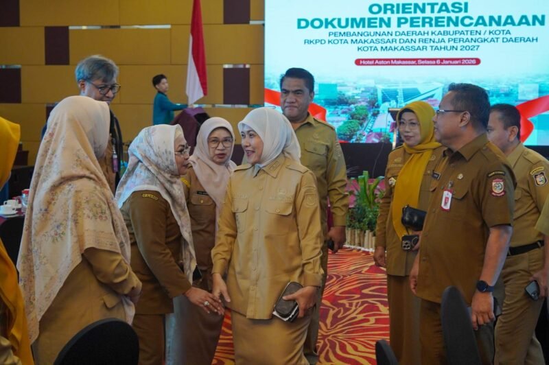Wawali Kota Makassar, Aliyah Mustika Ilham acara Orientasi Dokumen Perencanaan Pembangunan Daerah Kabupaten/Kota pada RKPD Kota Makassar dan Renja Perangkat Daerah Tahun 2027, yang dilaksanakan oleh Bappeda Kota Makassar, bertempat di Hotel Aston Makassar, Jalan Sultan Hasanuddin, Selasa (6/1/2026)