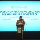 Wali Kota Makassar, Munafri Arifuddin, membuka secara resmi Workshop on Managing Child Health for Healthcare Workforce yang diselenggarakan oleh APEC bekerja sama dengan Kemenkes melalui Poltekkes Makassar, di The Rinra Hotel, Selasa (20/1/2026)