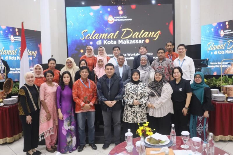 Munafri-Aliyah menyambut peserta Workshop on Managing Child Health for Healthcare Workforce yang dirangkai dengan kegiatan