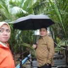 Wali Kota Makassar, Munafri Arifuddin turun langsung meninjau Jembatan Kaccia di Kelurahan Barombong, Kecamatan Tamalate, Kamis (5/2/2026)