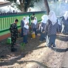 Koramil 1406-04/Belawa bersama MAN Wajo, Kecamatan Belawa, Kabupaten Wajo, melaksanakan kegiatan Karya Bakti pembersihan lingkungan di sekitar MAN Wajo, yang dipimpin langsung oleh Danramil 1406-04/Belawa, Lettu Inf Muh. Nawir, pada Kamis (5/2/2026)