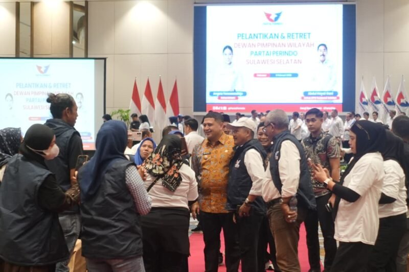 Wali Kota Makassar, Munafri Arifuddin  menghadiri pelantikan pengurus Partai Perindo Sulawesi Selatan, di Hotel Claro Makassar, Kamis (5/2/2026)