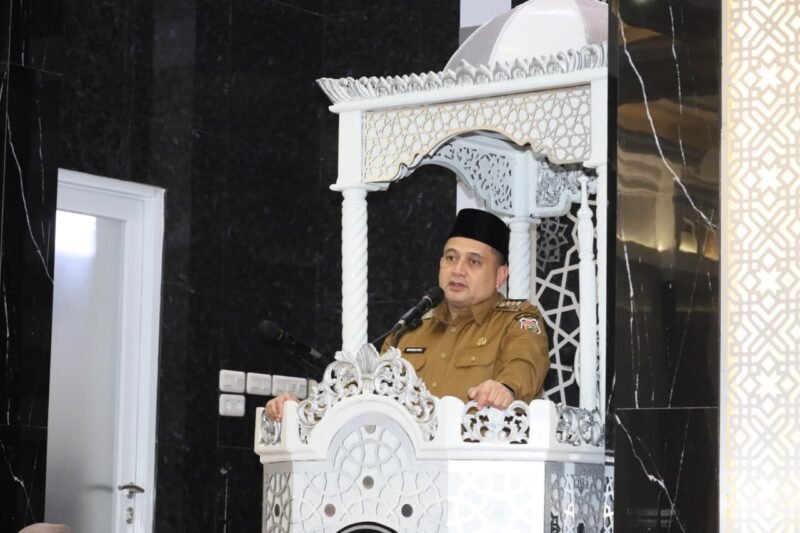Wali Kota Makassar, Munafri Arifuddin melaksanakan Safari Ramadan di Masjid Al-Mujahidin, Jalan Maccini Sawah, Kecamatan Makassar, Senin (23/2/2026) malam