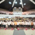 Dewan Pimpinan Daerah (DPD) II Partai Golkar Kota Makassar, menggelar kegiatan buka puasa bersama yang dirangkaikan dengan salat Tarawih berjamaah di Balai Manunggal, Gedung M. Jusuf, Jalan Jenderal Sudirman, Makassar, Minggu (1/3/2026)