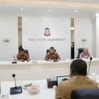 Wali Kota Makassar, Munafri Arifuddin, memimpin rapat lanjutan persiapan IGS Diplomatic Tour Makassar 2026 di Balaikota Makassar, Selasa (7/04/2026)