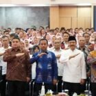 Wali Kota Makassar, Munafri Arifuddin, menghadiri kegiatan silaturahmi Kementerian Sosial RI, bersama pemerintah Provinsi dan kabupaten/kota se-Sulawesi Selatan, Sabtu (18/4/2026)