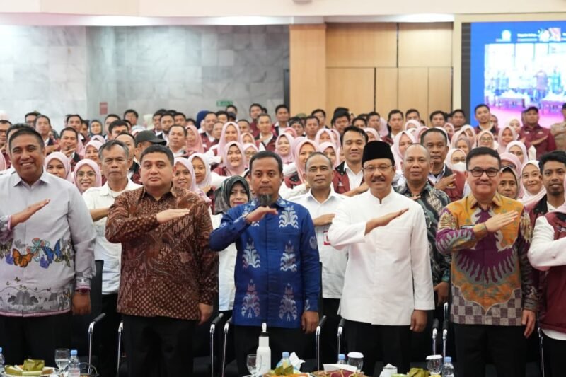 Wali Kota Makassar, Munafri Arifuddin, menghadiri kegiatan silaturahmi Kementerian Sosial RI, bersama pemerintah Provinsi dan kabupaten/kota se-Sulawesi Selatan, Sabtu (18/4/2026)