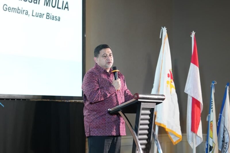 Wali Kota Makassar, Munafri Arifuddin, menghadiri dan membuka Rapat Kerja Komite  Olahraga Rekreasi Masyarakat Indonesia (KORMI) Kota Makassar Tahun 2026 di Hotel Aryaduta, Sabtu (25/04/2026)