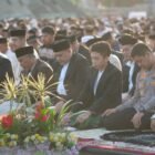 Wali Kota Makassar, Munafri Arifuddin menghadiri pelaksanaan Salat Idul Adha 1447 Hijrah di Lapangan Karebosi, Rabu (27/5/2026)
