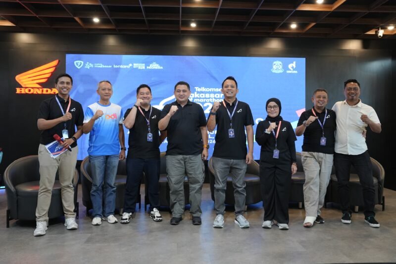 Wali Makassar, Munafri Arifuddin memberikan keterangan pers terkait persiapan pelaksanaan event tahunan Makassar Half Marathon (MHM) di Trans Studio Mall (TSM) Makassar, Kamis (28/5/2026)