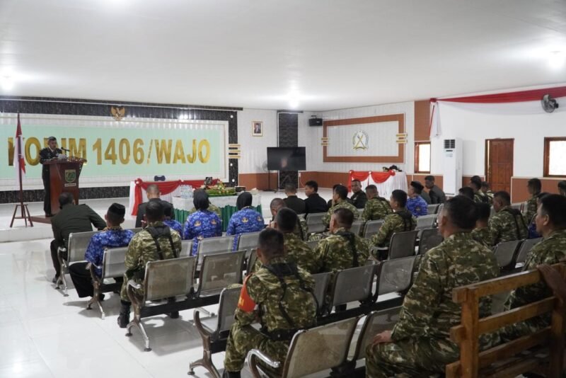 Keluarga besar Kodim 1406/Wajo menggelar acara syukuran dalam rangka memperingati Hari Ulang Tahun (HUT) ke-69 Kodam XIV/Hasanuddin. dan dipusatkan di Aula Makodim 1406/Wajo, Jalan Kejaksaan No. 55, Sengkang, Kabupaten Wajo, Senin (1/6/2026).