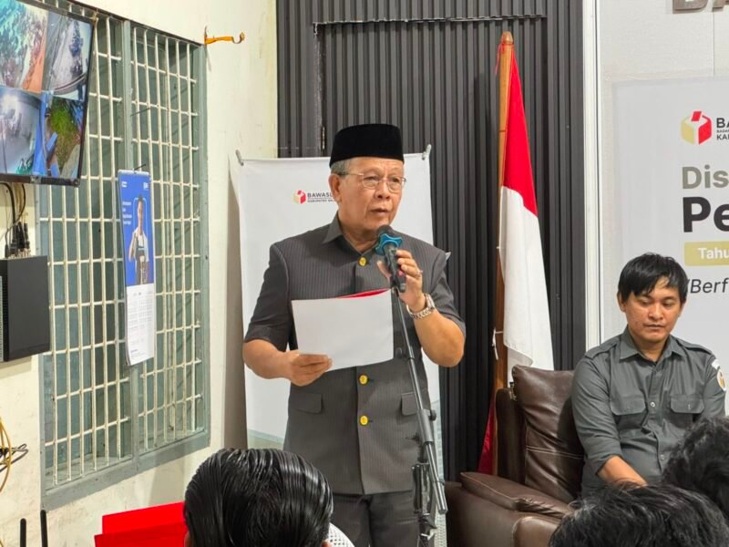 Wakil Ketua DPRD Wajo Andi Muh. Rasyadi menghadiri pembukaan kegiatan Pendidikan Pengawas Partisipatif (P2P) di Sekretariat Bawaslu Wajo, Senin (8/6/2026)
